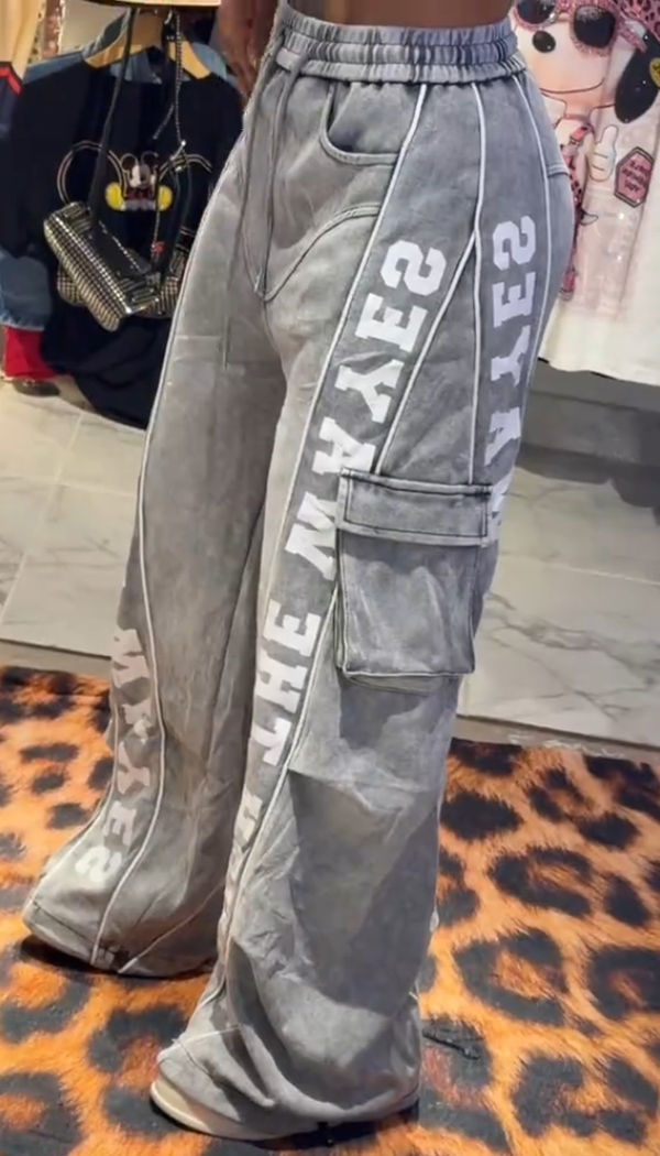 Trendy Letter Casual Sweatpants