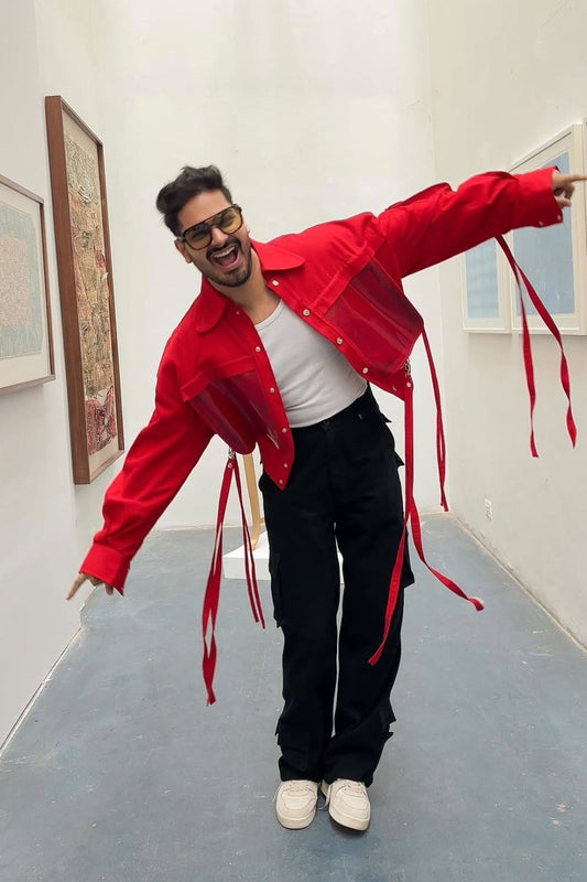 Fringed Pocket Denim Shirt