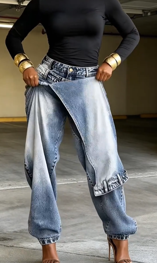 Women's Retro Loose-Fit Casual Jeans