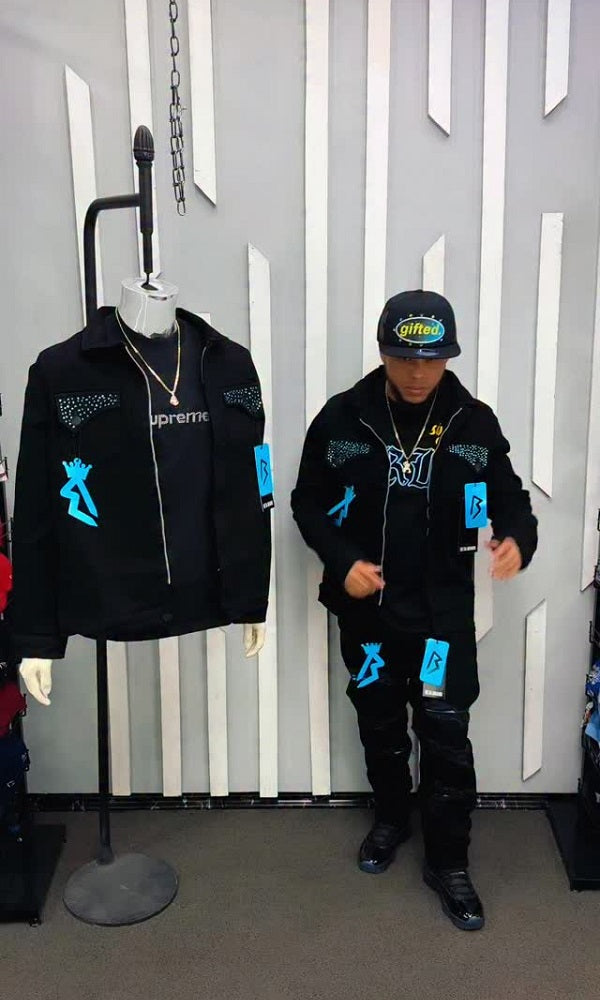 Blue Diamond Jacket & Trousers Set