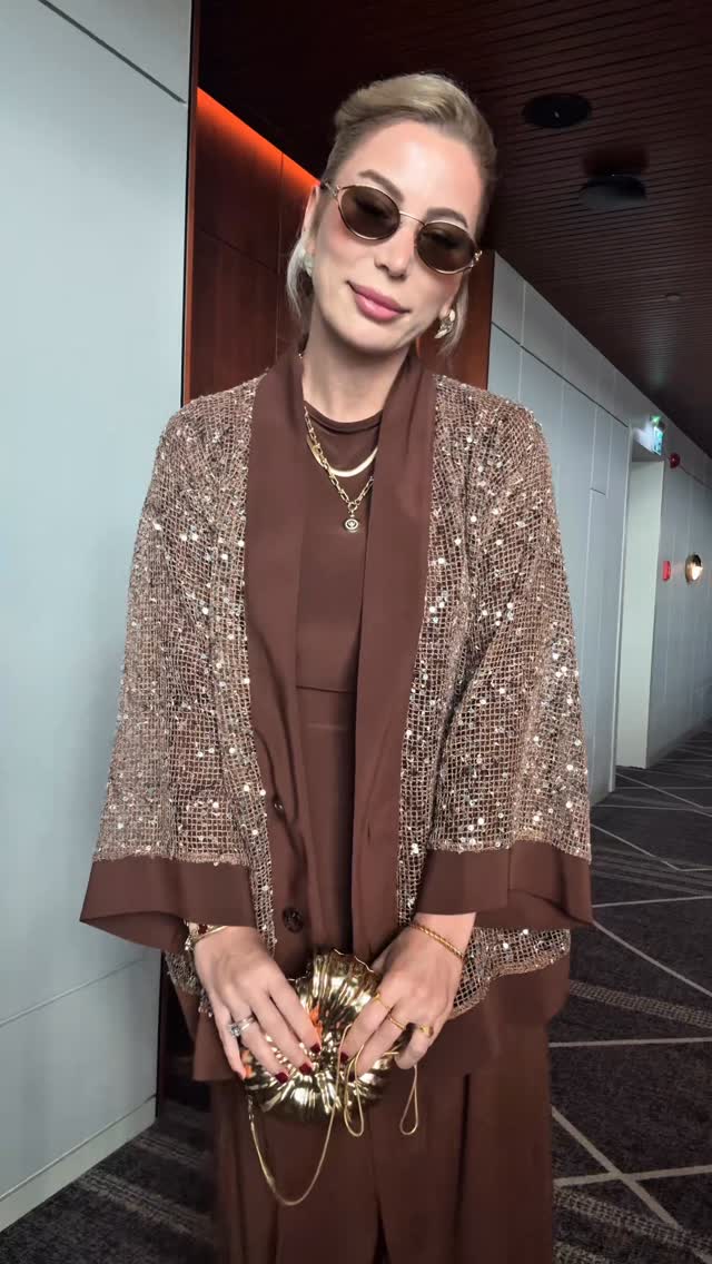 Sequin Button Coat