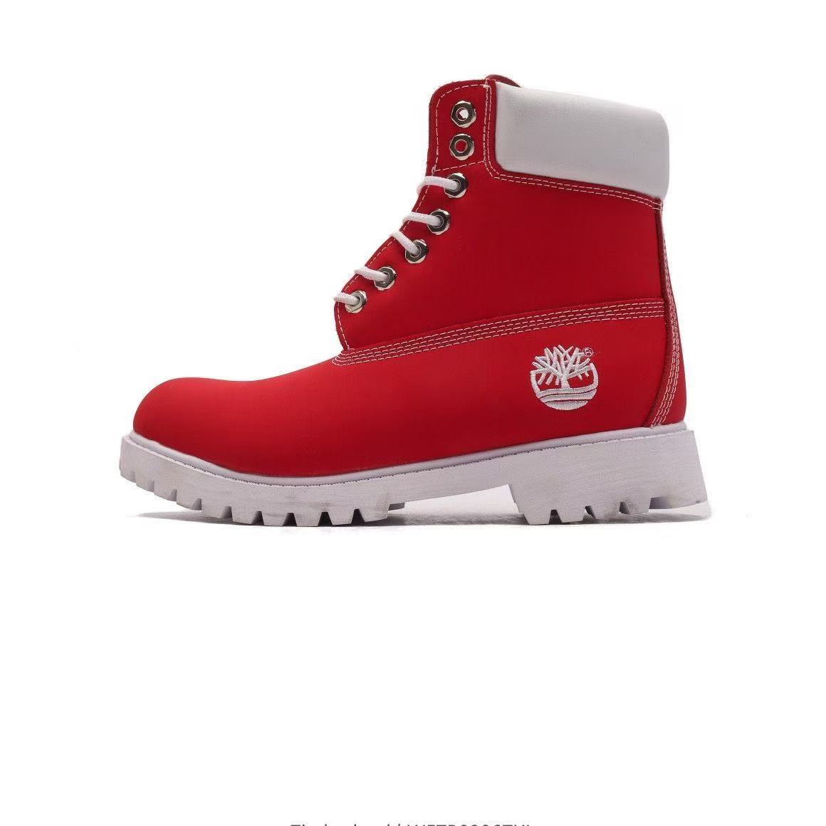 Couple's leather high-top Martin boots