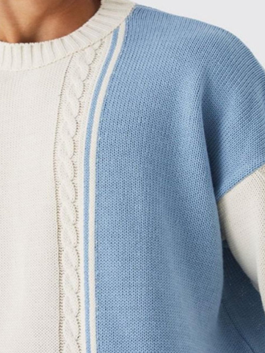 Loose Casual Stitching Sweater