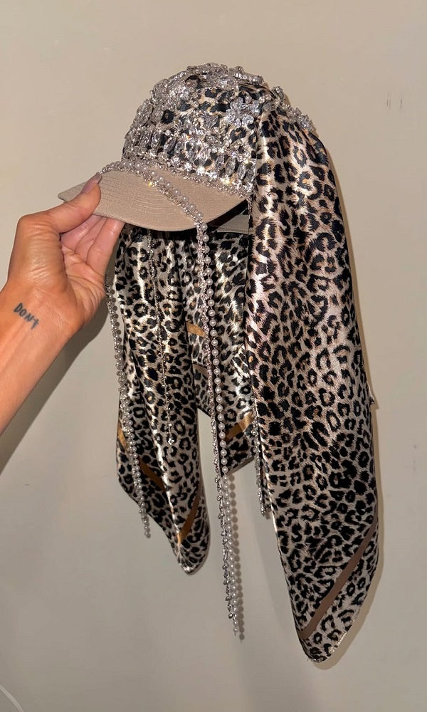 Scarf-Hats Leopard Diamond
