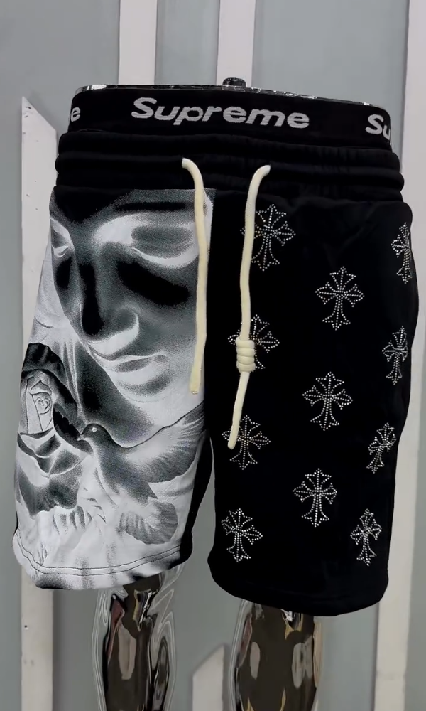 Comfortable Cotton Rhinestone Bermuda Shorts