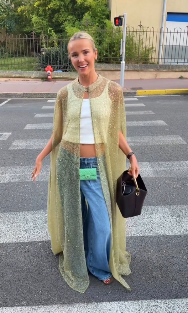 Party Sequin Casual Cape