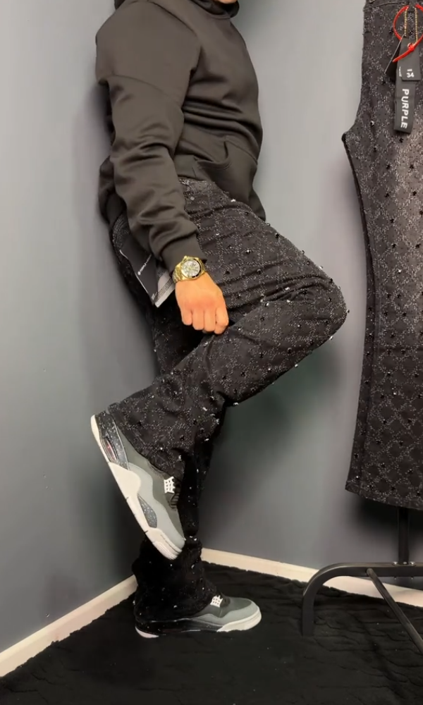 Men's Trendy Stretch Pearl Jeans
