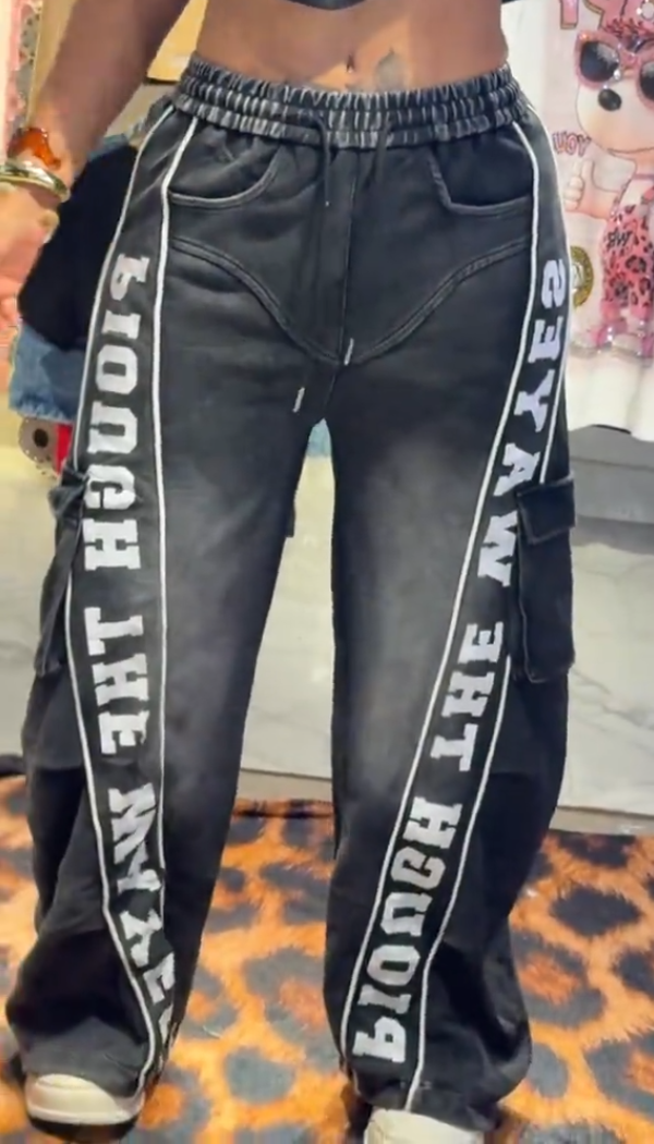 Trendy Letter Casual Sweatpants