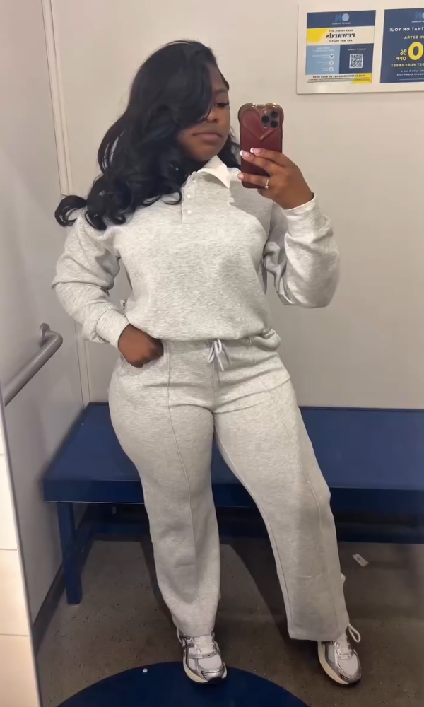 Comfortable Casual Polo & Sweatpants Set