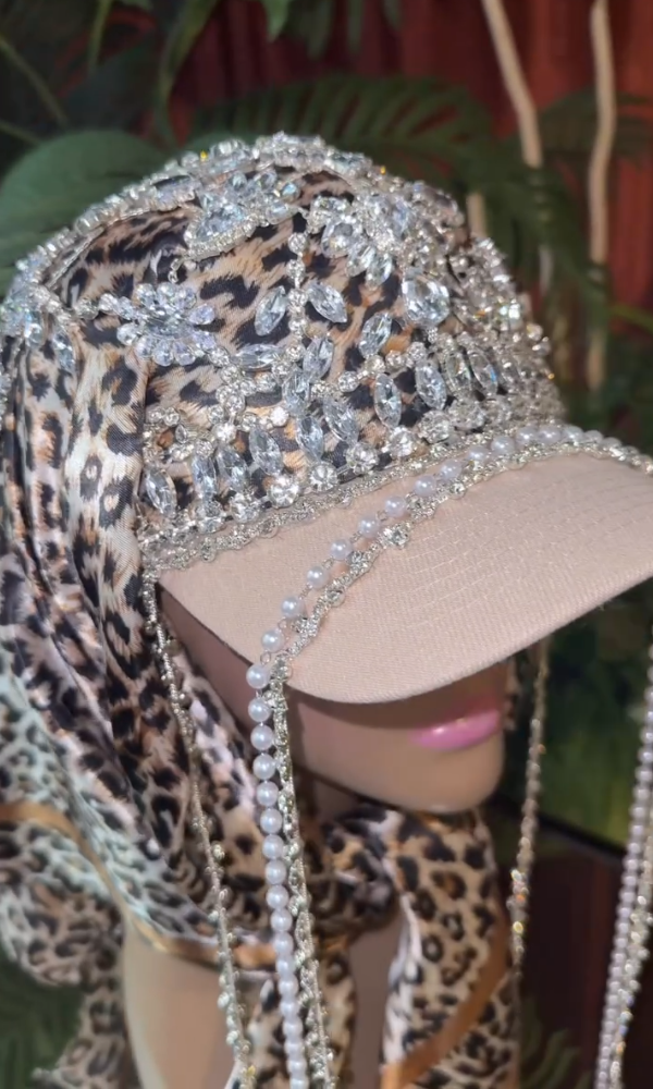 Scarf-Hats Leopard Diamond