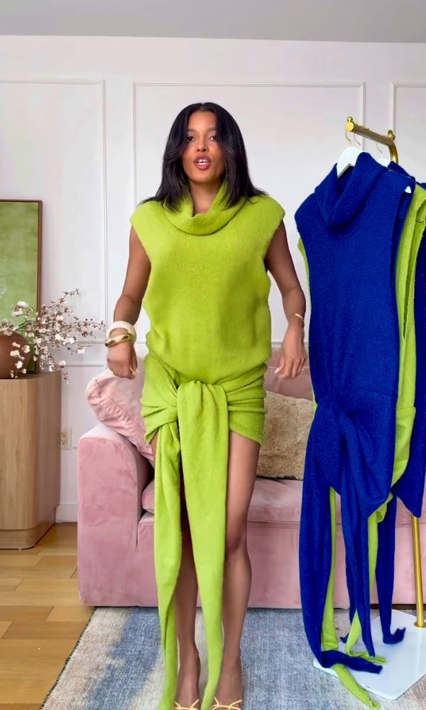 Soft Knit Wrap Dress