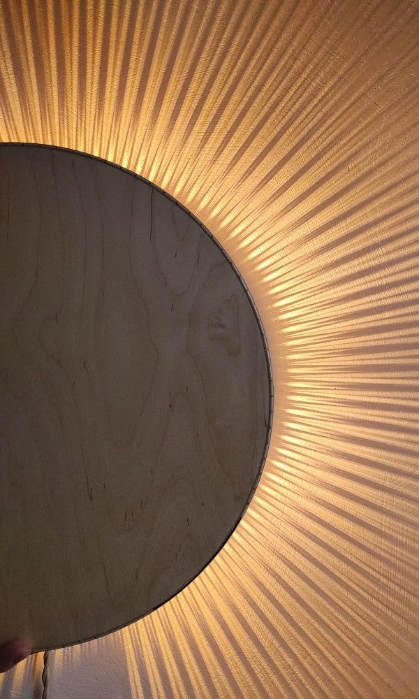 Wooden Wall Lamp