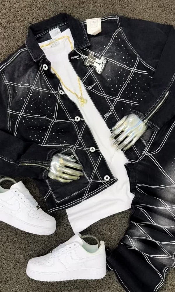 Men's Diamond Jacket & Trousers Set