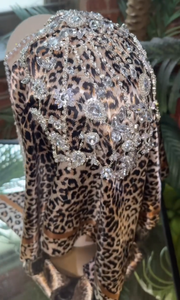 Scarf-Hats Leopard Diamond