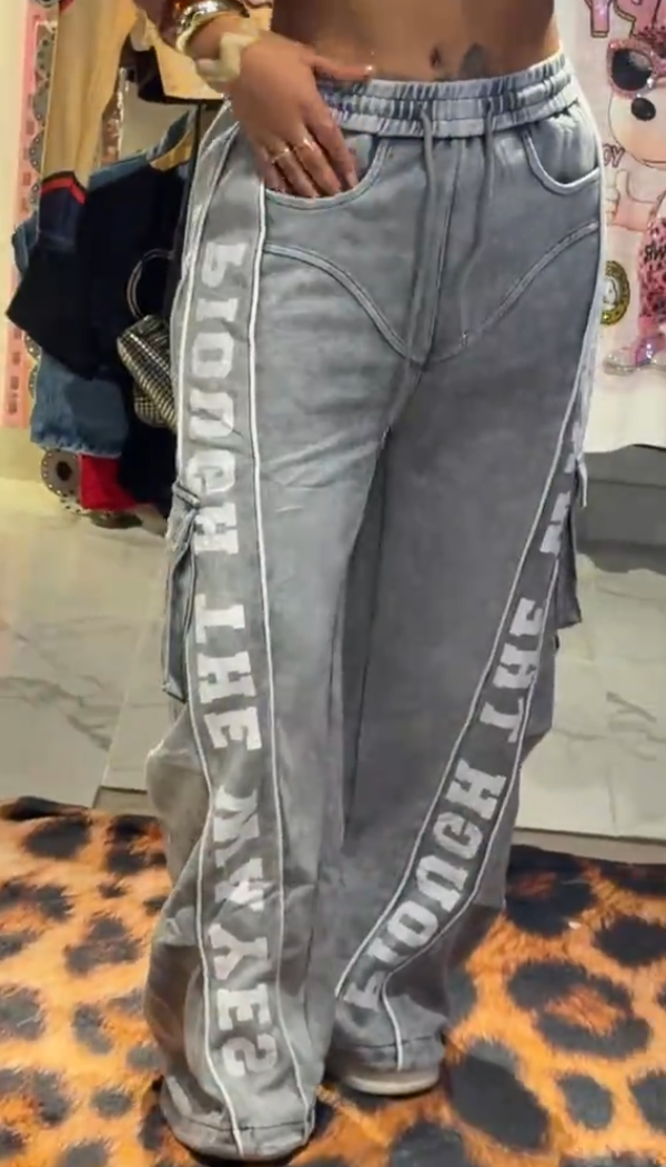 Trendy Letter Casual Sweatpants
