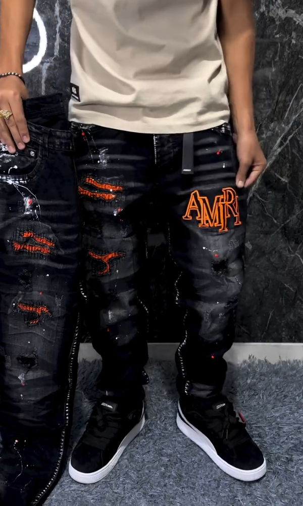 Men's Urban Trendy Distressed Jeans