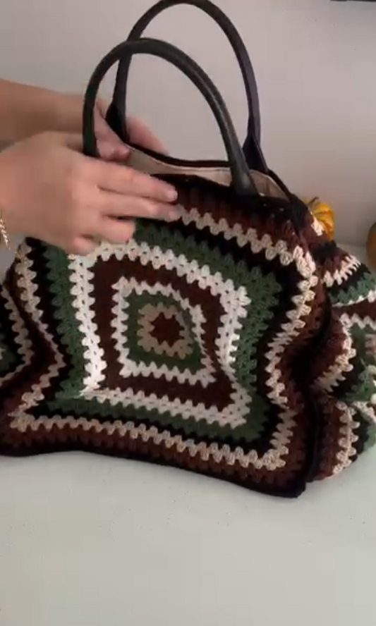 Chic Handmade Crochet Tote Bag