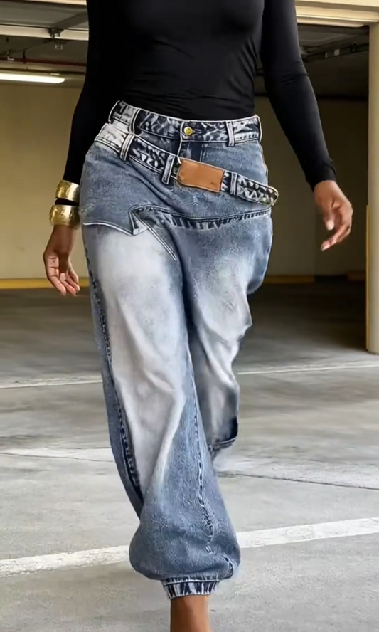 Women's Retro Loose-Fit Casual Jeans
