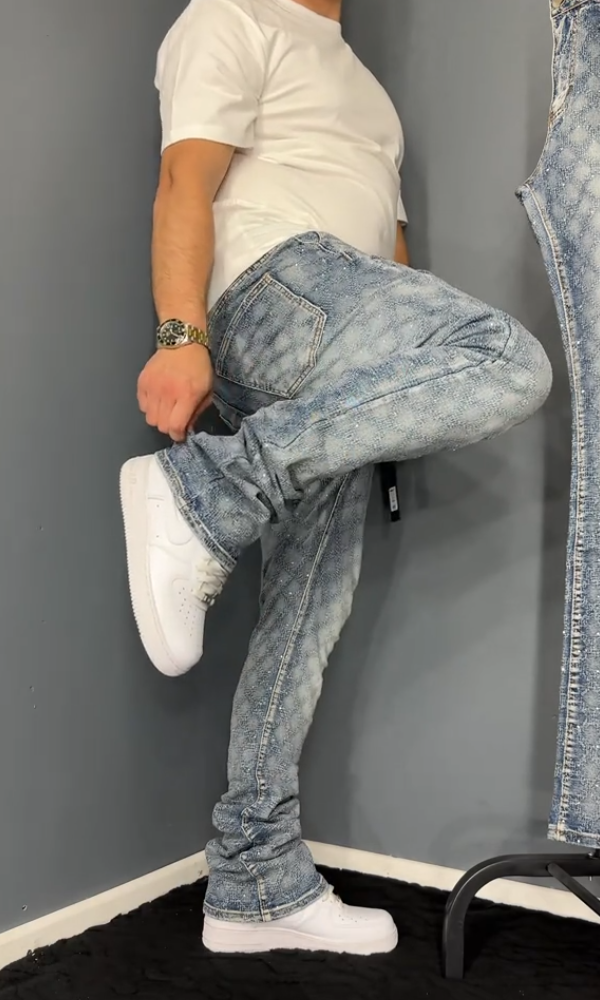 Men's Trendy Stretch Pearl Jeans