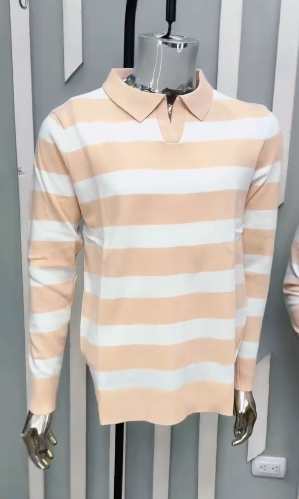 Men's Classic Striped Comfortable Sweater