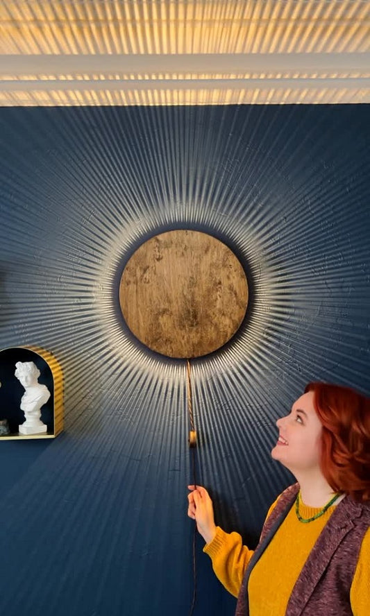Wooden Wall Lamp