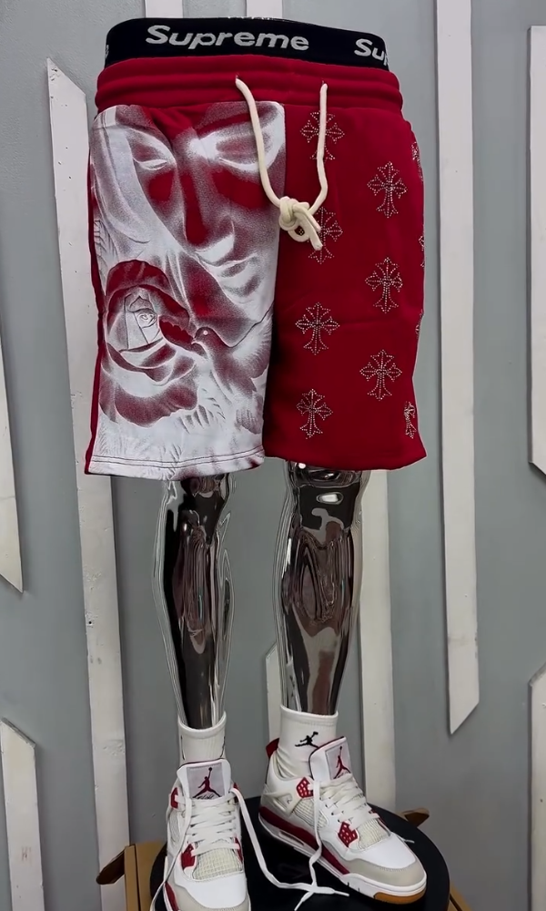 Comfortable Cotton Rhinestone Bermuda Shorts