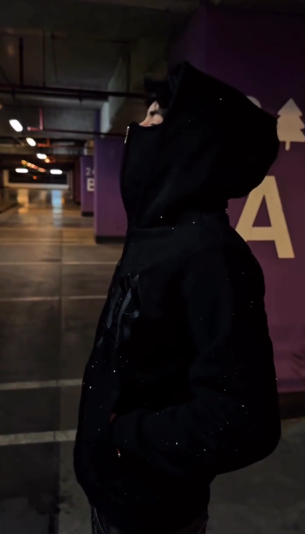 Couple Embroidered Sparkling Zipper Hoodies