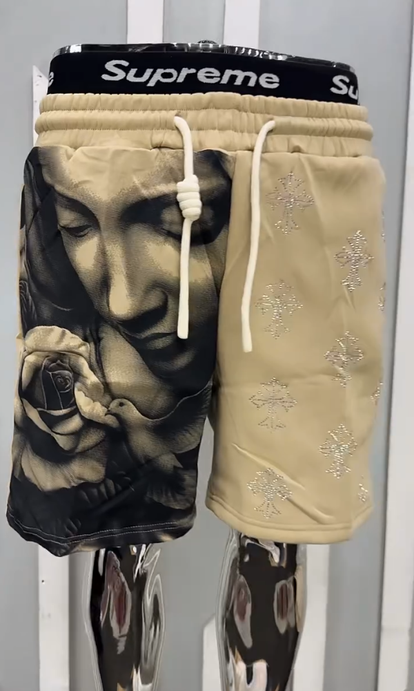 Comfortable Cotton Rhinestone Bermuda Shorts