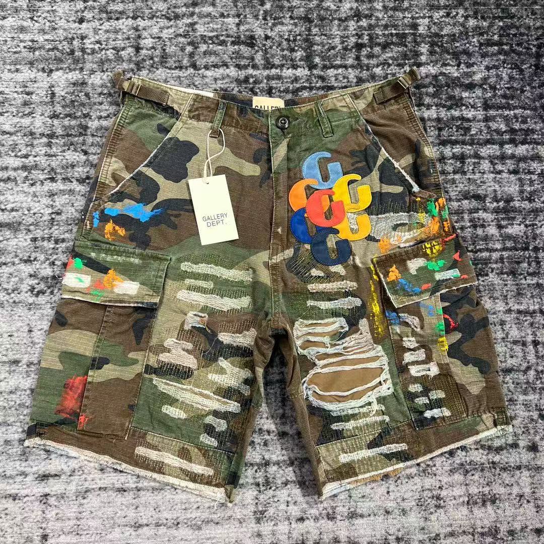 Couples Embroidered Denim Shorts