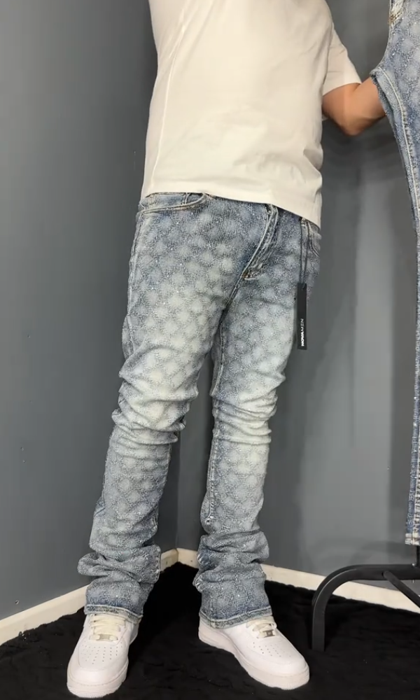 Men's Trendy Stretch Pearl Jeans