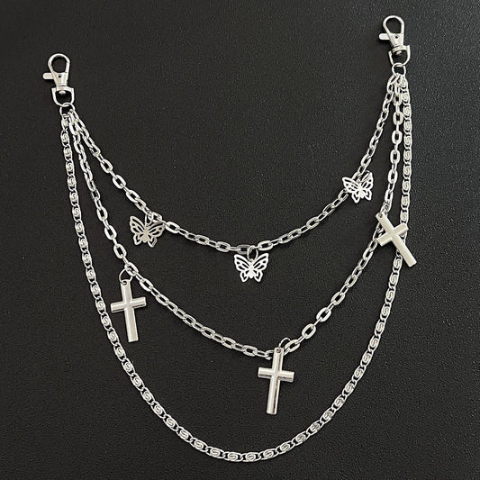 Fashion Butterfly Jeans Waist Chain