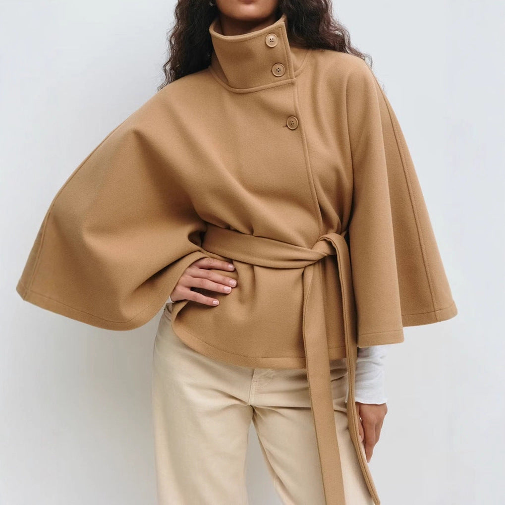 Women's Collar Cape Coat