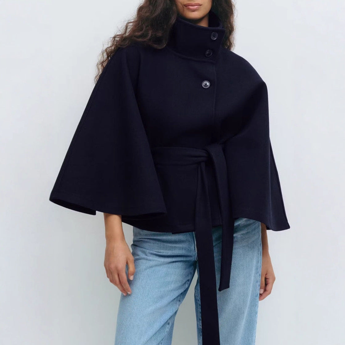 Women's Collar Cape Coat