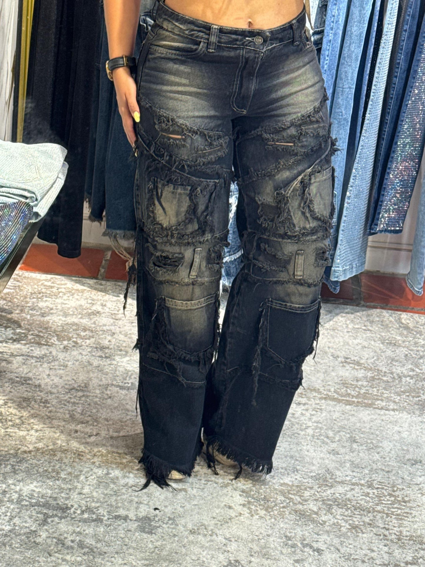 Women's Ripped and Frayed Casual Jeans