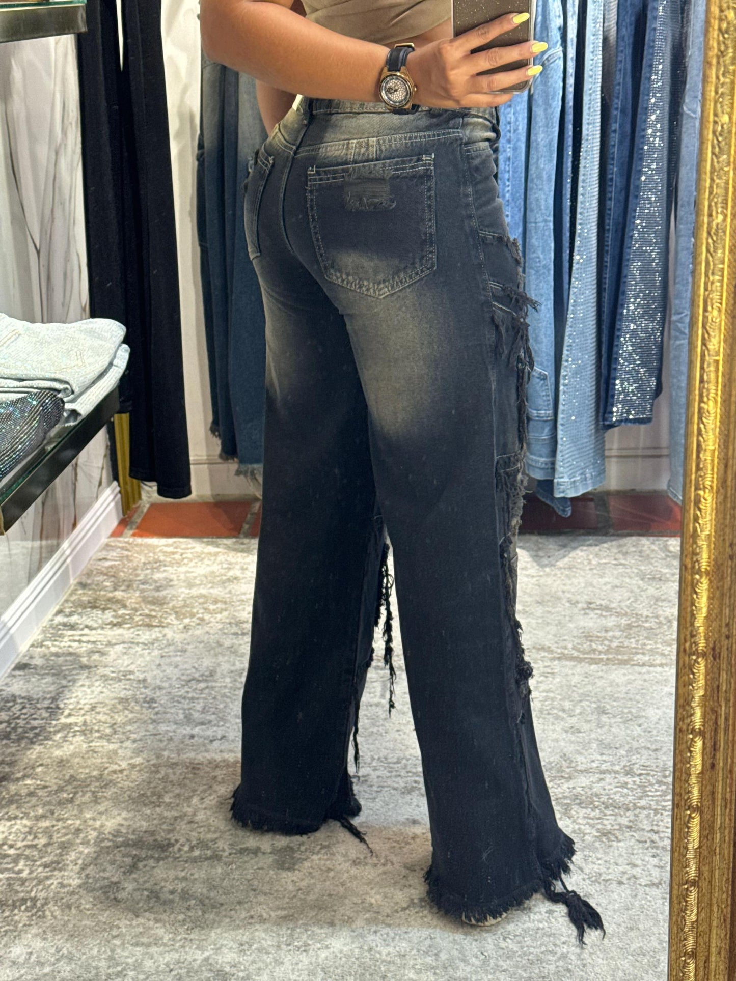 Women's Ripped and Frayed Casual Jeans