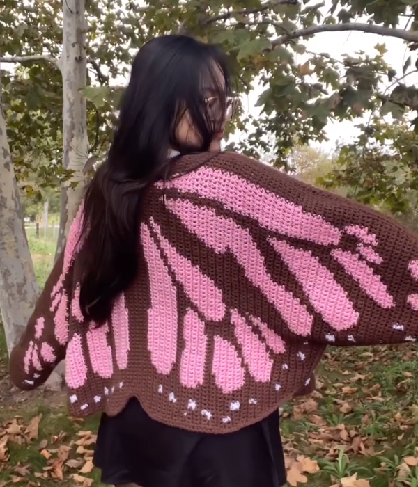 Crochet Butterfly Cardigan/Sweater