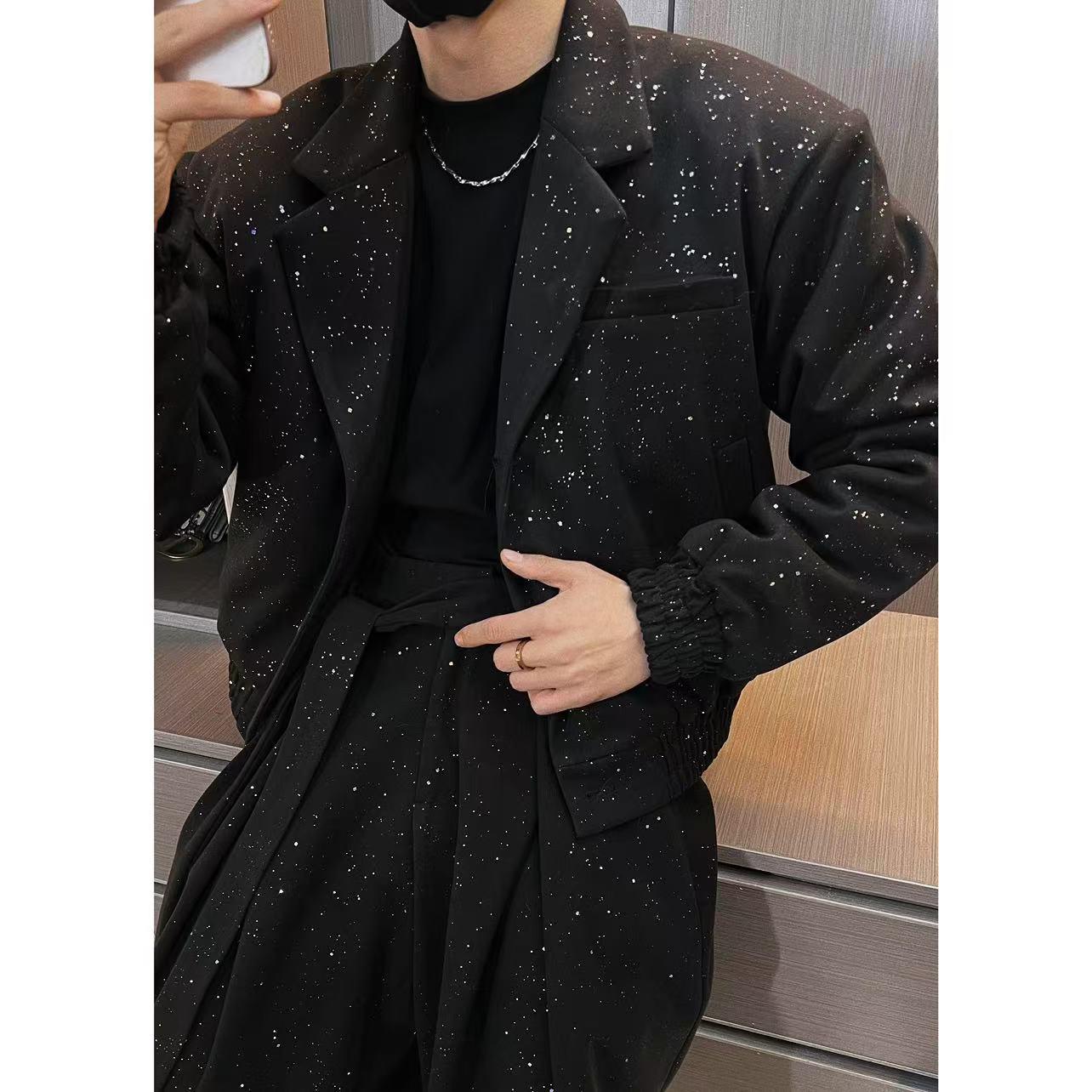 Men's Shiny Jacket & Pants Set