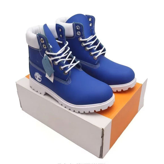 Couple's leather high-top Martin boots