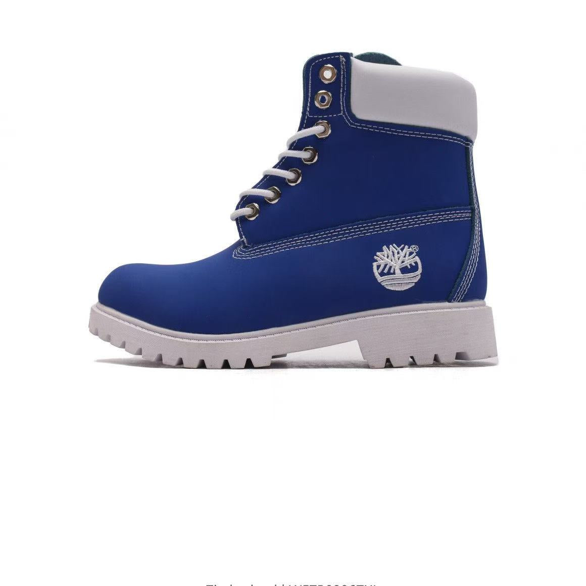 Couple's leather high-top Martin boots