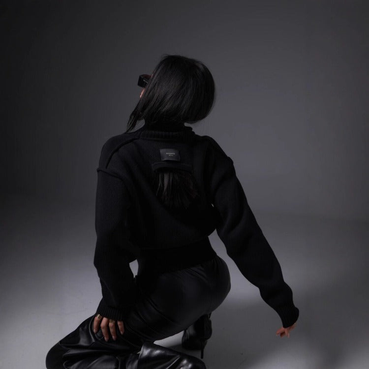 High-neck Wool Fashion Sweater