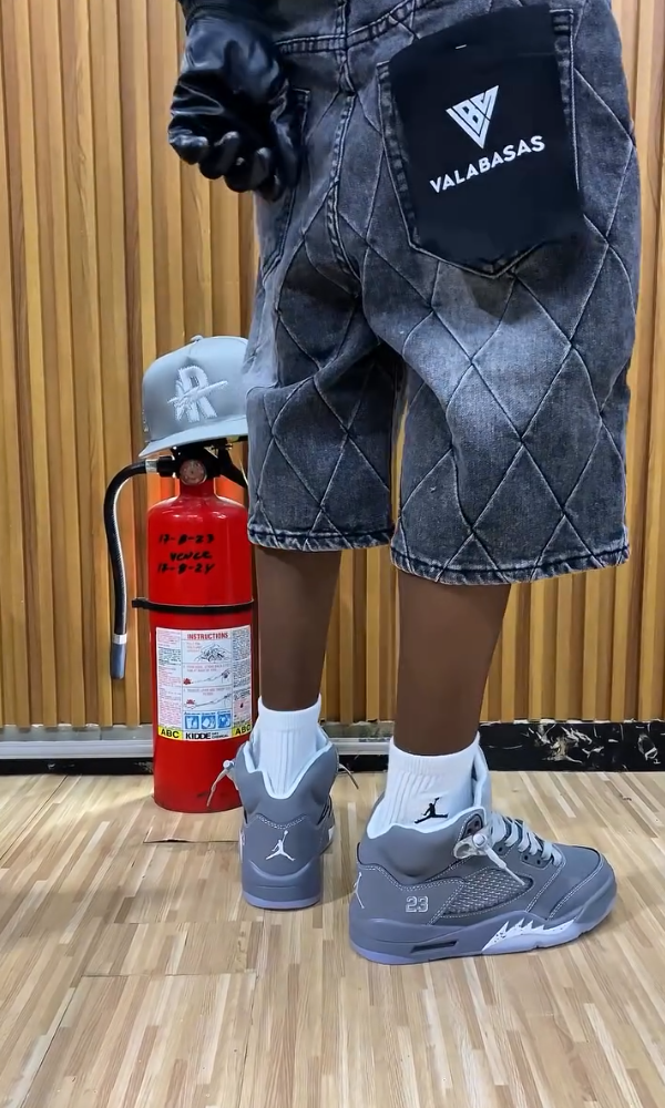 Men's Washed Denim Shorts