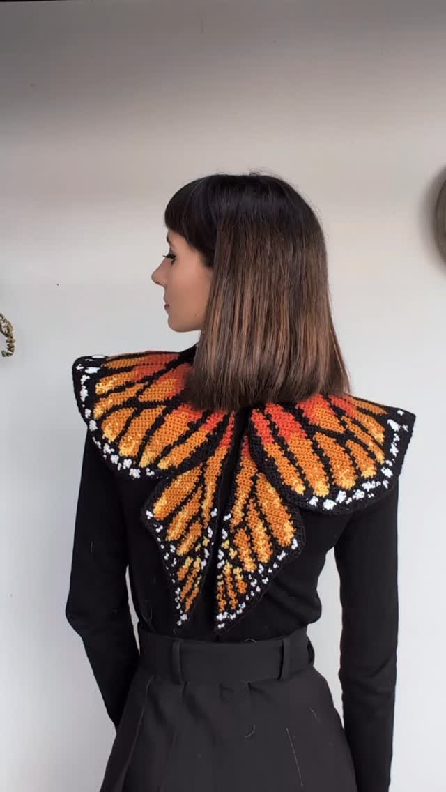Butterfly Crocheted Shawl Top