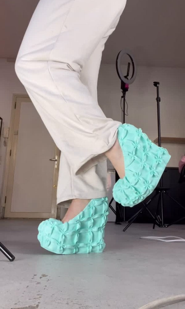 Comfortable Floral High Heels