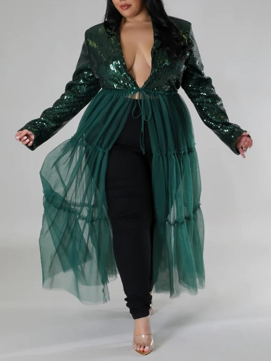 Sequined Tunic Jacket
