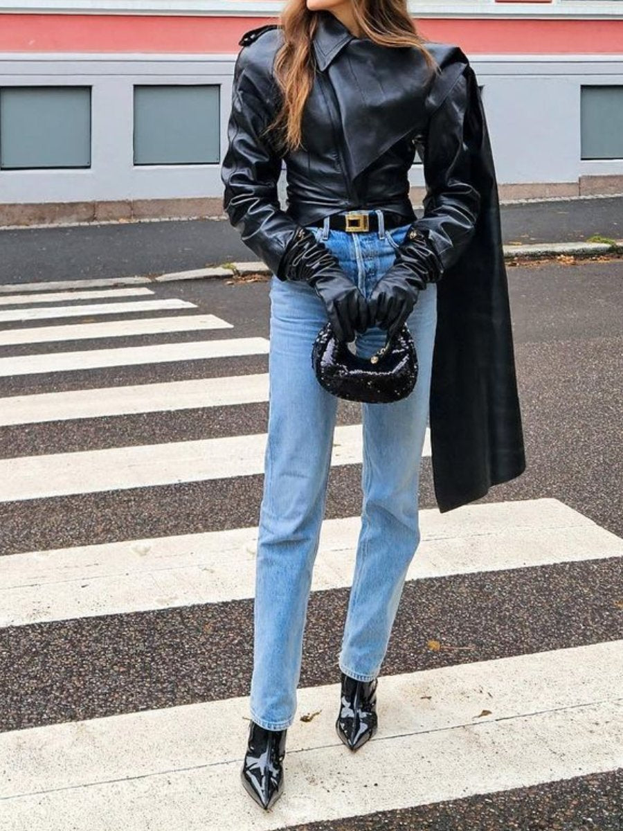 Stylish Black Leather Jacket