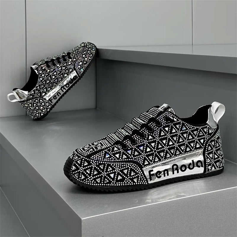Couple's Rhinestone Soft Casual Shoes